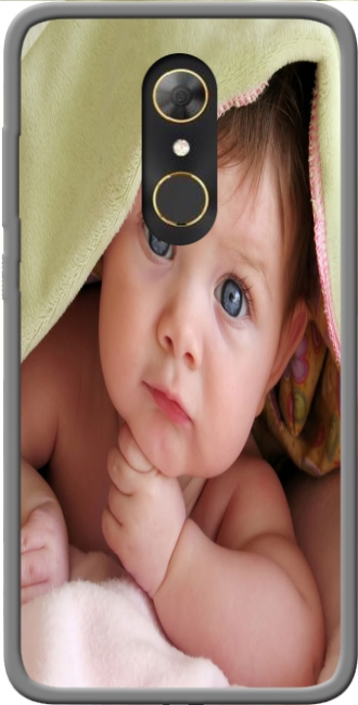 Silikon Alcatel A7 mit Bild baby