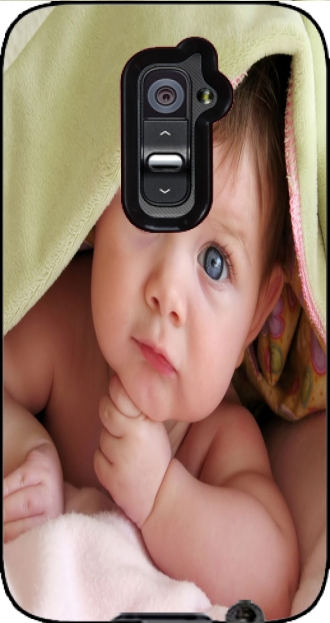 Lederhülle LG G2 mit Bild baby