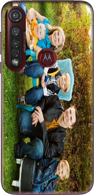 Hülle Motorola Moto G8 Plus mit Bild family