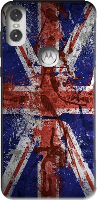 Hülle Motorola One (P30 Play) mit Bild flag