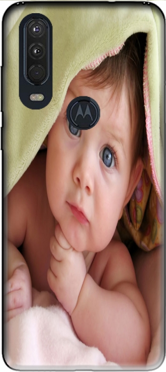Silikon Motorola One Action mit Bild baby