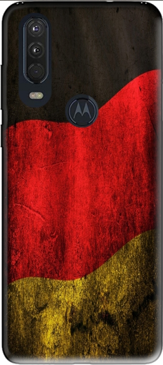 Silikon Motorola One Action mit Bild flag
