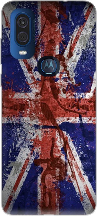 Hülle Motorola One Vision mit Bild flag
