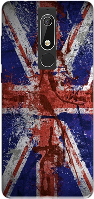 Hülle Nokia 5.1 mit Bild flag