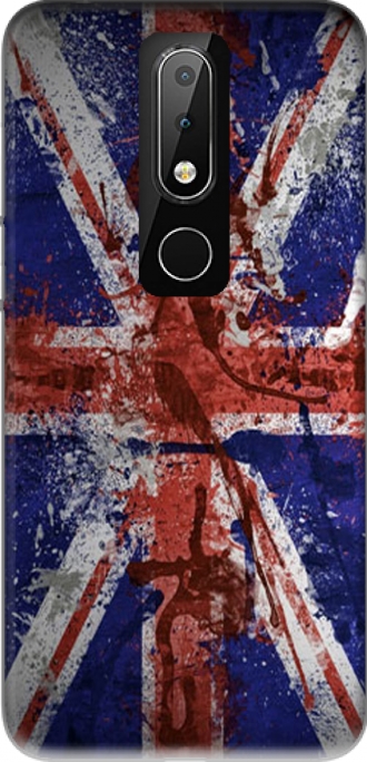 Silikon Nokia 6.1 Plus (Nokia X6) mit Bild flag