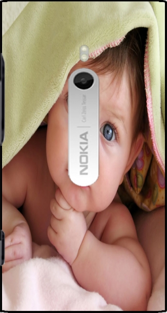 Hülle Nokia Lumia 800 mit Bild baby