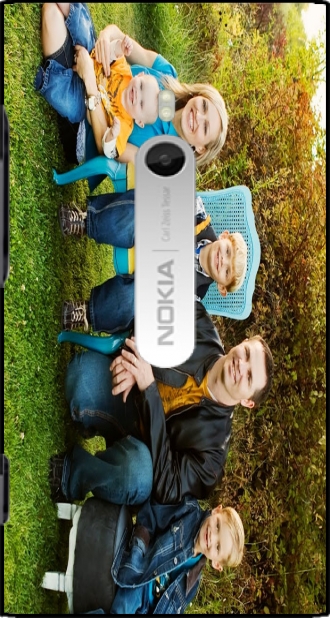 Hülle Nokia Lumia 800 mit Bild family