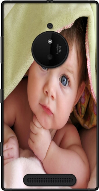Lederhülle Nokia Lumia 830 mit Bild baby