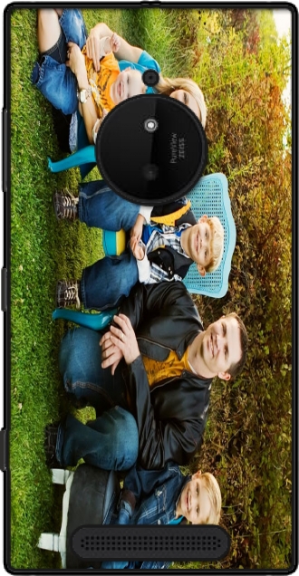 Lederhülle Nokia Lumia 830 mit Bild family