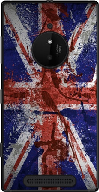 Lederhülle Nokia Lumia 830 mit Bild flag