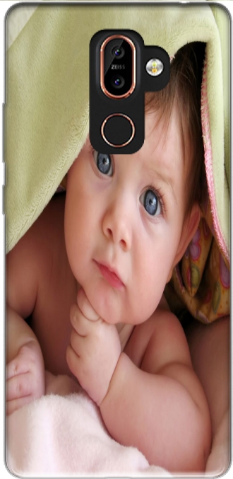 Silikon Nokia 7 Plus mit Bild baby