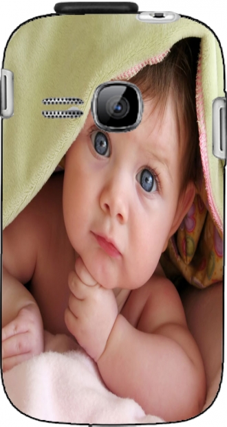 Lederhülle Samsung Galaxy Fame Lite S6790 mit Bild baby