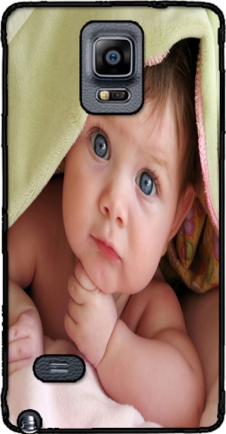 Lederhülle Samsung Galaxy Note 4 mit Bild baby