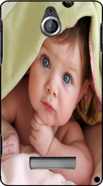 Hülle Sony Xperia E mit Bild baby