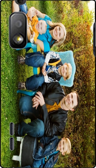 Hülle LG Optimus L5 mit Bild family