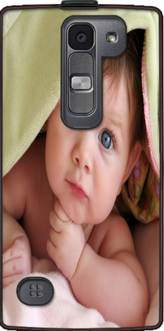 Lederhülle LG Spirit LTE 4g mit Bild baby