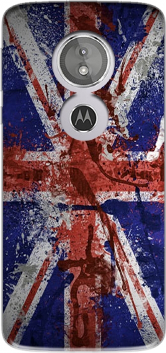 Hülle Motorola Moto E5 mit Bild flag