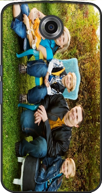 Silikon Google Nexus 6 mit Bild family