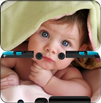 Hülle New Nintendo 2DS XL mit Bild baby