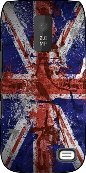 Hülle Nokia Asha 309 mit Bild flag
