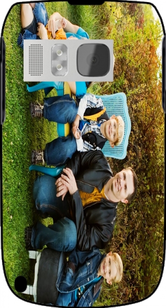 Hülle Nokia E6-00 mit Bild family