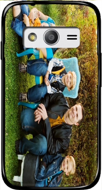 Lederhülle Samsung Galaxy Trend 2 Lite G318H mit Bild family