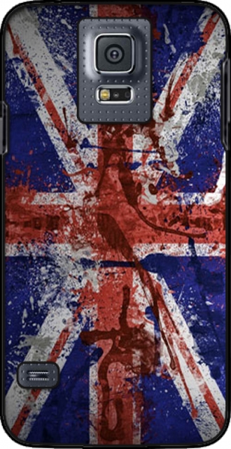 Lederhülle Samsung Galaxy S5 mini G800 mit Bild flag