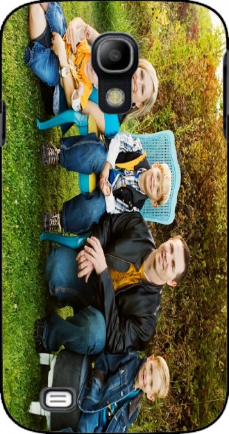Lederhülle Samsung Galaxy S4 i9500 mit Bild family